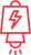 Emergency lighting icon in red