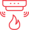 Fire Detection Icon in red