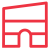 Corporate &amp; Commerical Sector Icon in Red