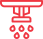 sprinkler system icon in red
